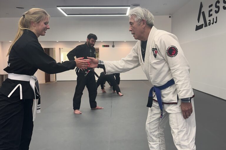 training bjj and self defense on class
